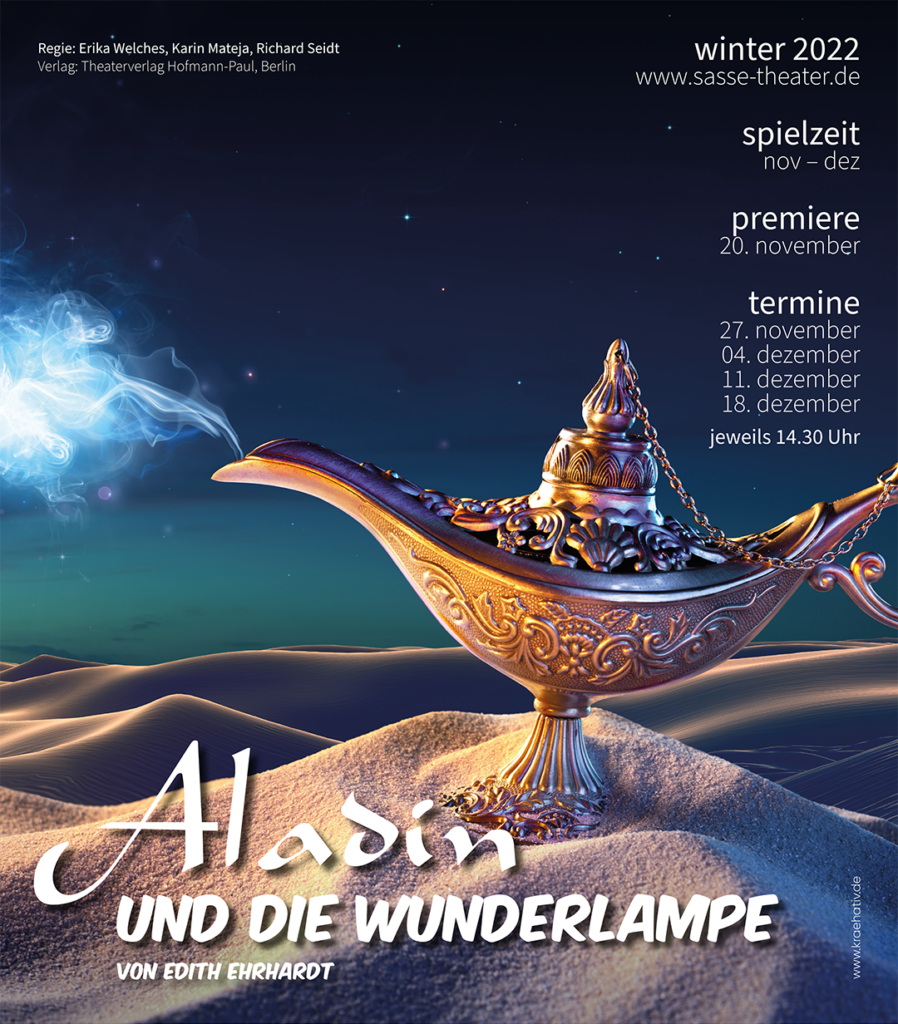 Sasse Plakat: Aladin und die Wunderlampe