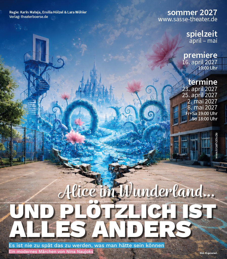 Sasse-Theater Heidenheim – Alice im Wunderland… und plötzlich ist alles anders – Sommer 2027